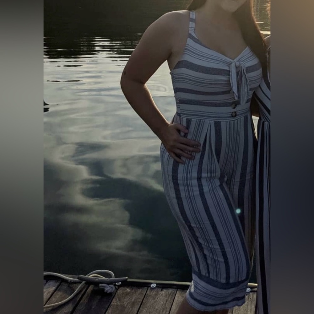 Stripped romper